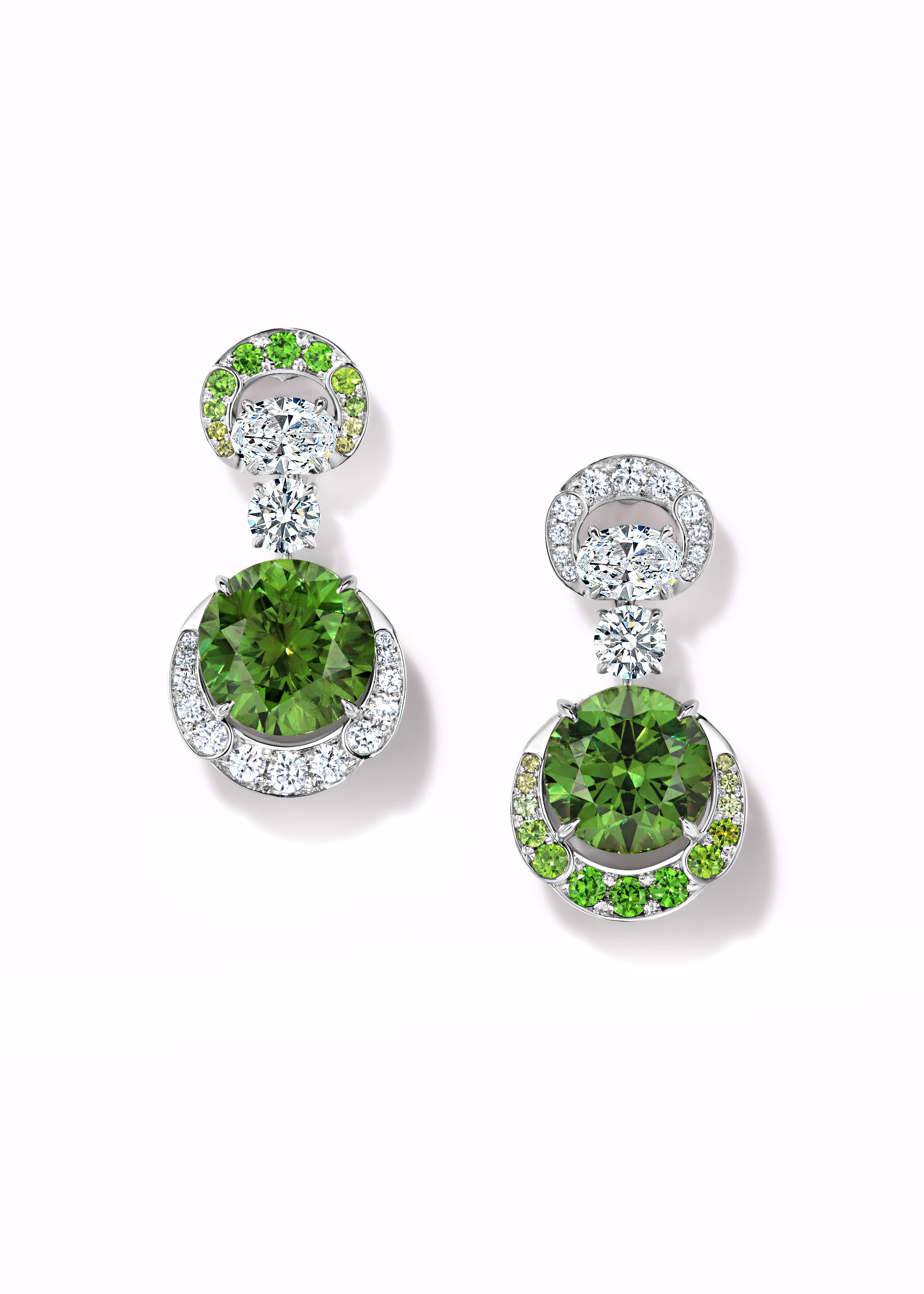 Earrings “Demantoids”