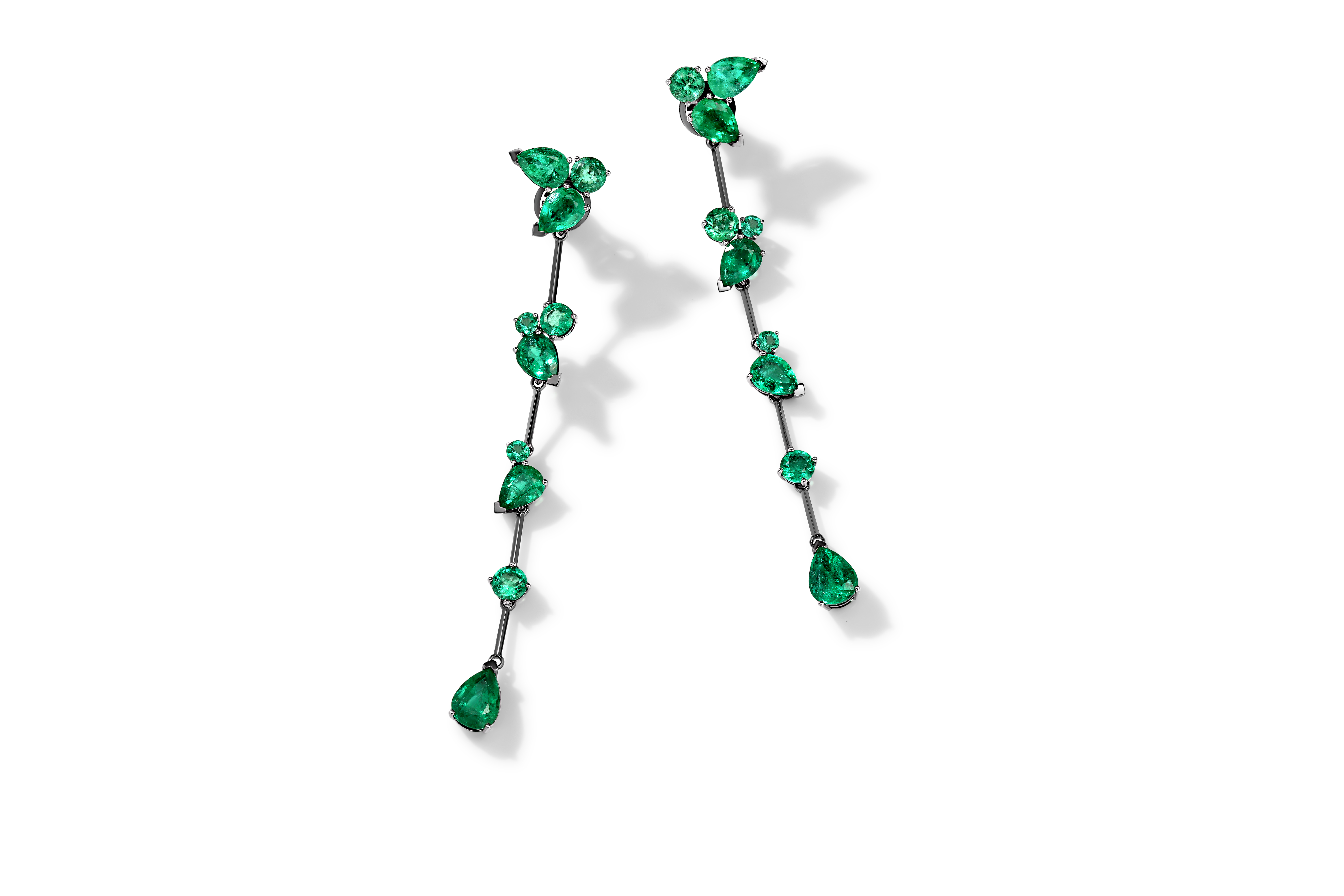 Earrings "Emerald Drops"