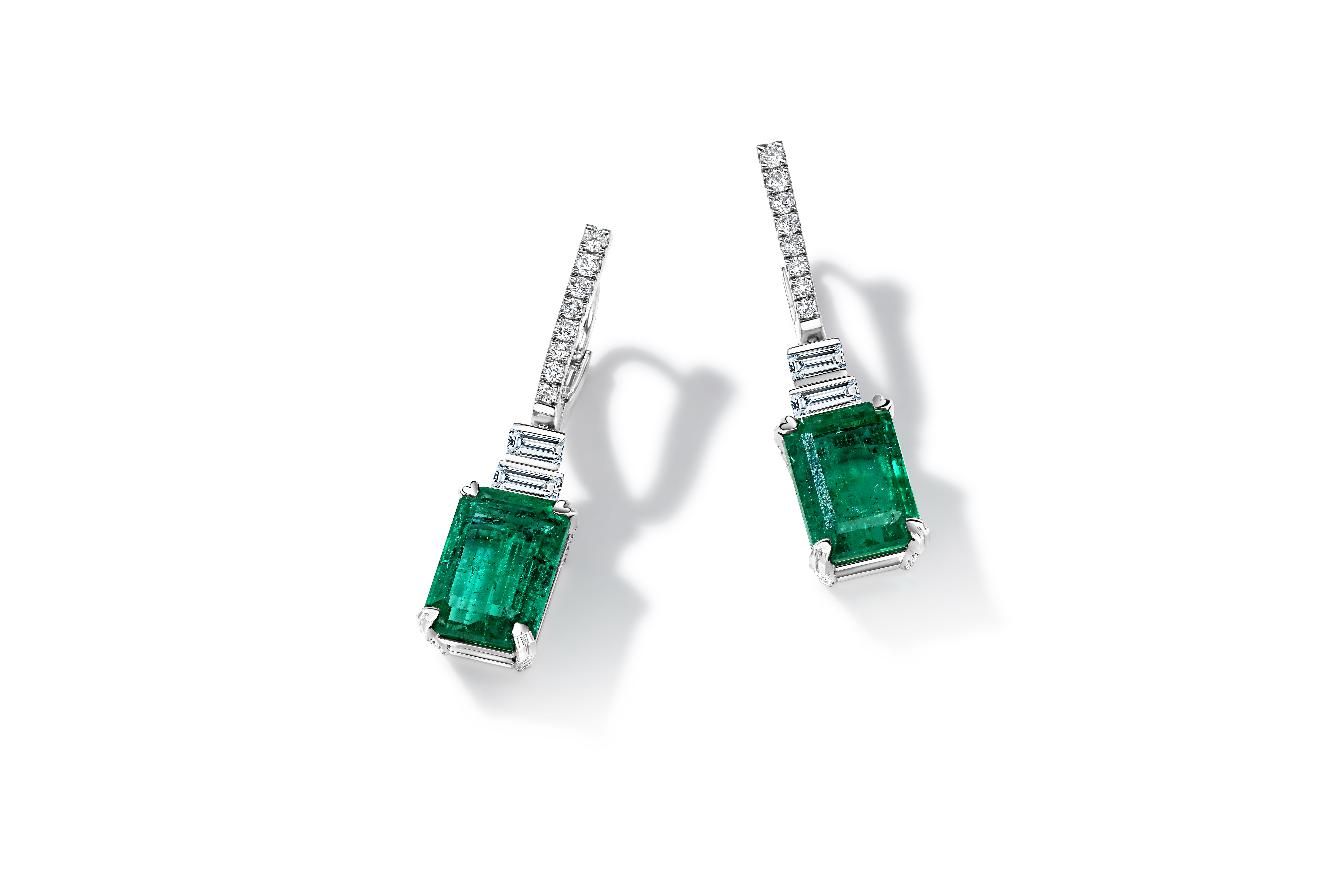 Earrings "emerald"
