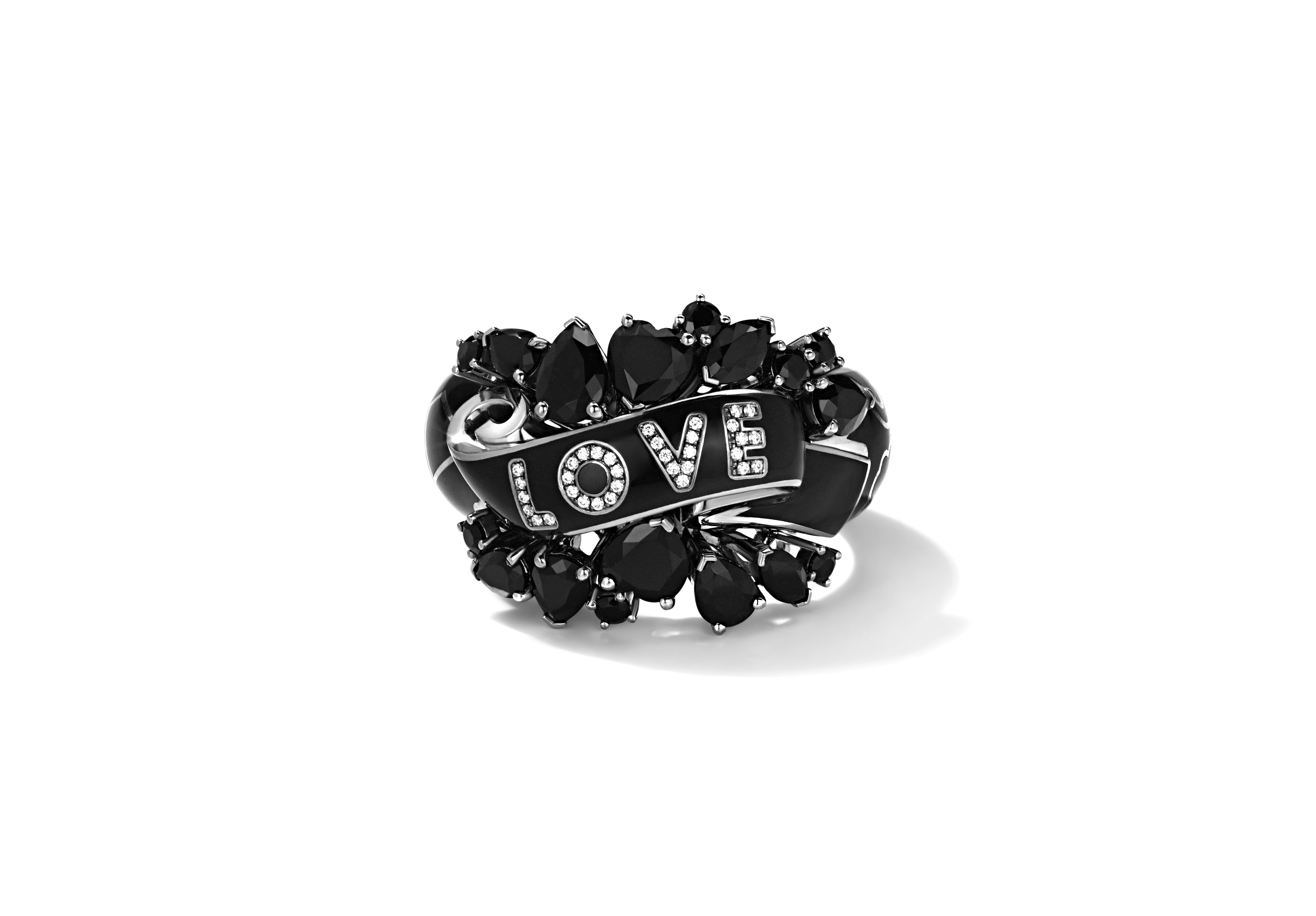 Кольцо «Love» Total Black