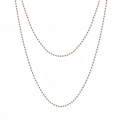 Chain with black diamonds