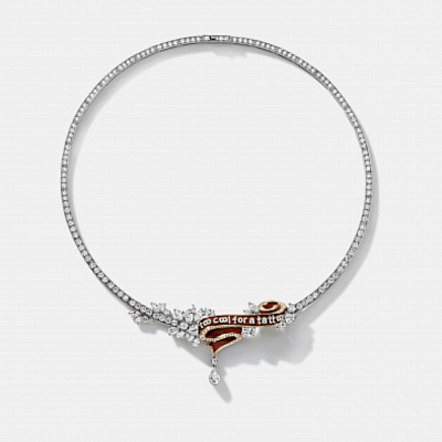 Too Cool for a Tattoo necklace with stones