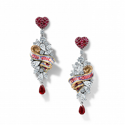 Ribbon Earrings Too Cool for a Tattoo