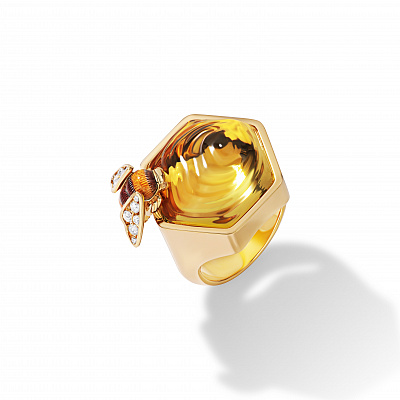 Ring "Bumblebee on Honey"