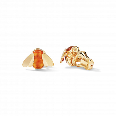 Amber Bumblebee Earrings