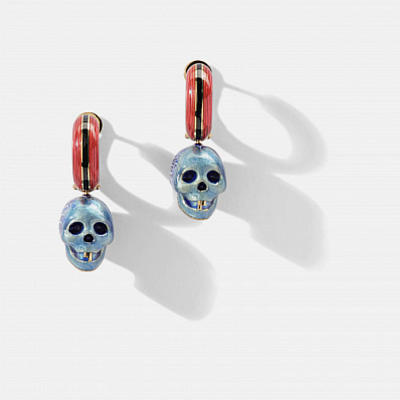 "Lucky skull" earrings