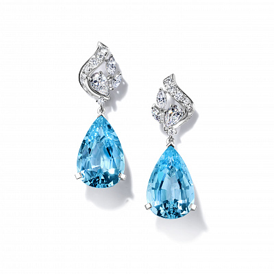 Earrings «Aquamarine» 