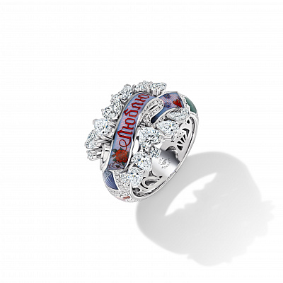 ring “I love you” with ribbon