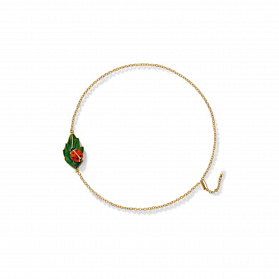 Ladybird on the Leaf bracelet