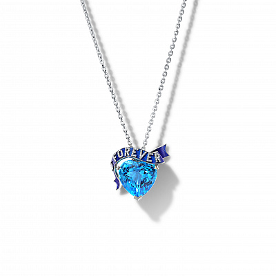Pendant "Topaz heart"