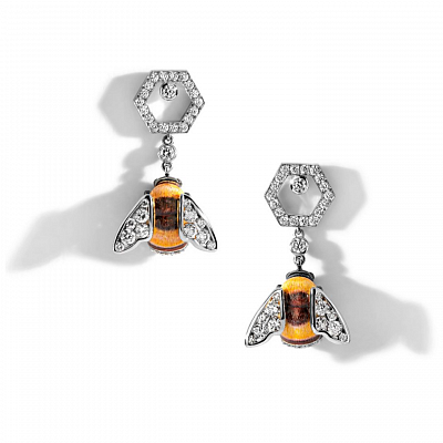 Earrings «Bumblebee»