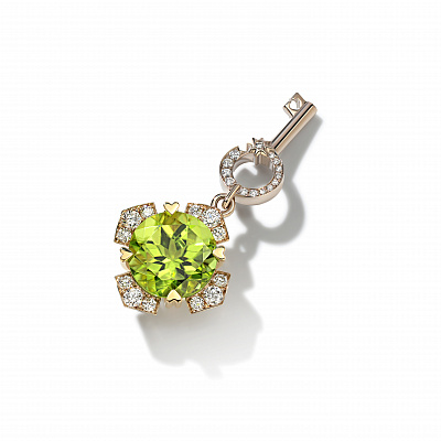 Transformative key charm "Chrysolite" 