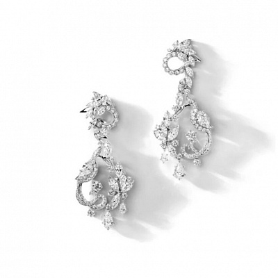 Long earring “birds of paradise”