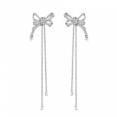 Earrings “Diamond Bows”