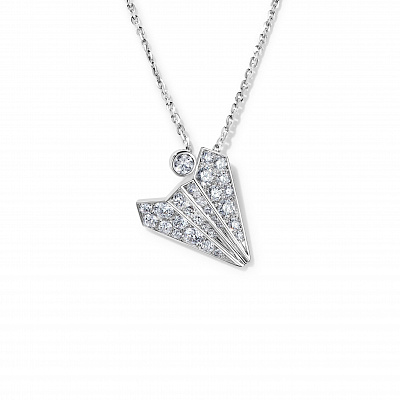 Chain pendant "Paper plane"