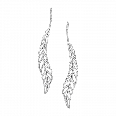 Feathers earrings