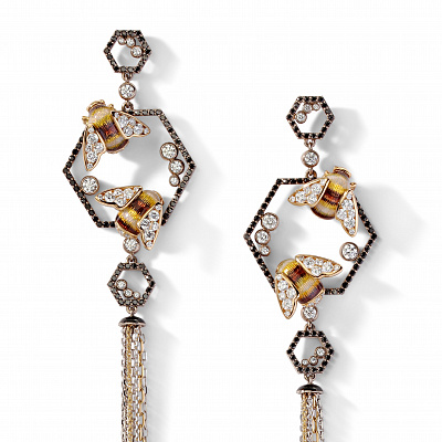 Earrings «Bumblebee»