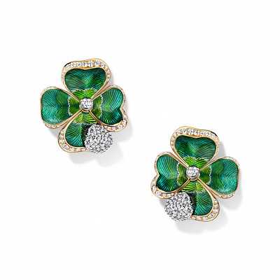 Earrings «Four leaf clover»