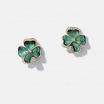 Earrings «Four leaf clover»