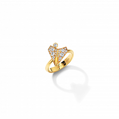 Diamond Airplane Ring