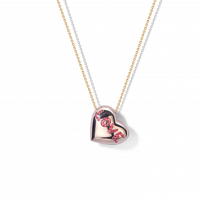 Pendant "pink heart"