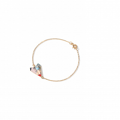 Small airplane bracelet "WOW kiss"